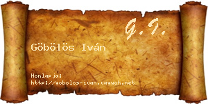 Göbölös Iván névjegykártya